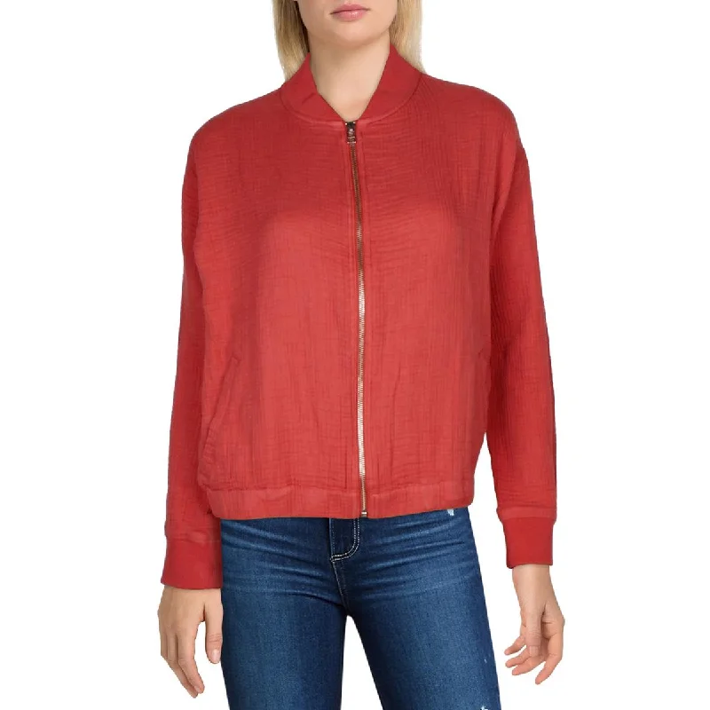 Womens Cotton Lightweight Bomber Jacket