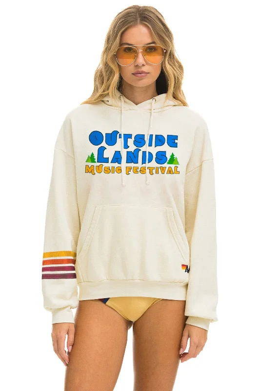 OUTSIDE LANDS 2024 RELAXED PULLOVER HOODIE - VINTAGE WHITE