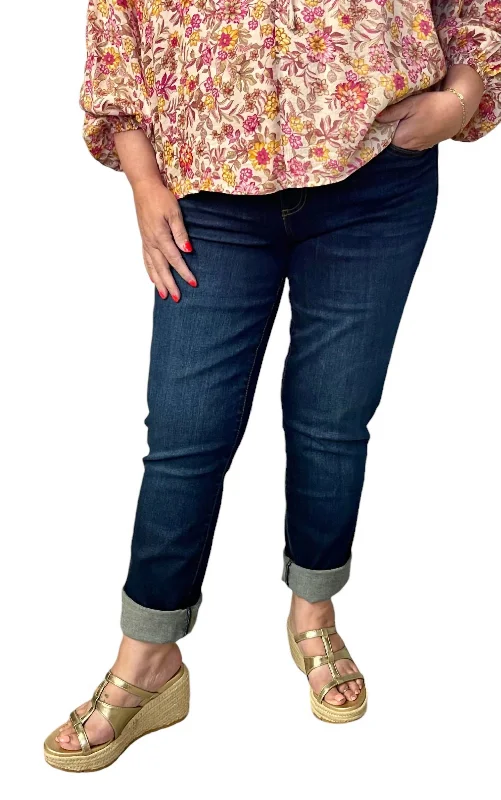 Catherine Boyfriend Jeans In Dark Wash Refined Women's 