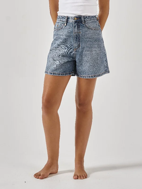 Koko Short - Weathered Blue Luxurious Women's High -  end