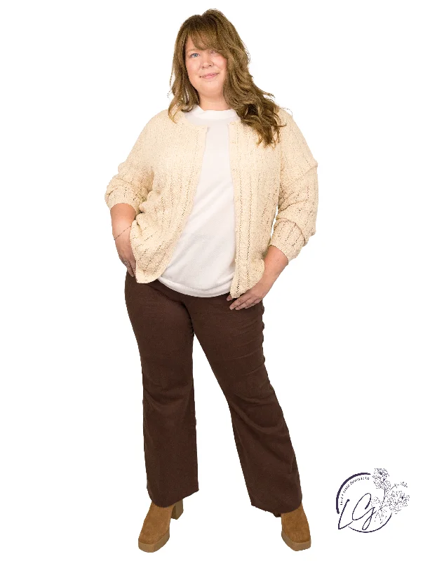 Curvy Dorothy Espresso Wide Leg Jeans By Judy Blue Youthful Women's Anime - inspired
