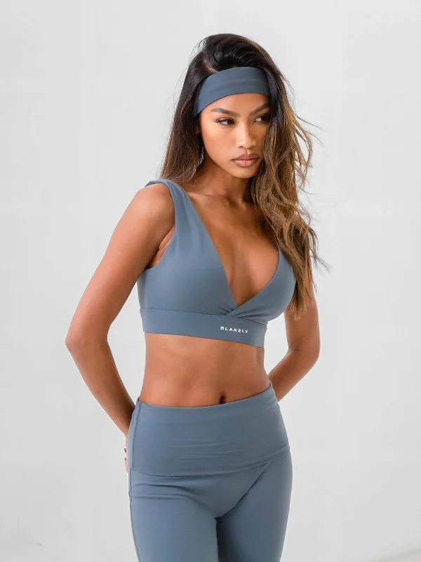 Reform Triangle Bra - Storm Blue British Gentlewoman Style
