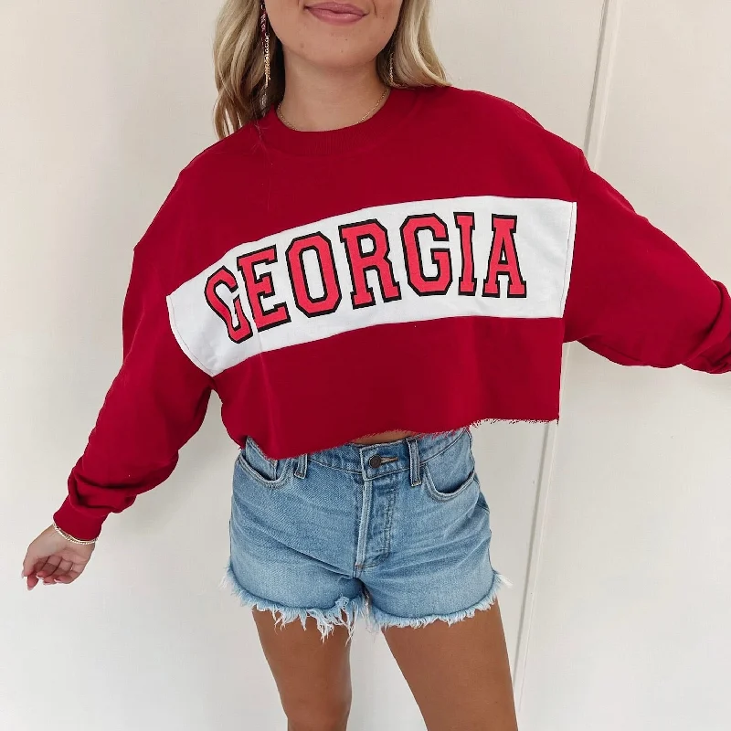 Georgia Cropped Pullover Sophisticated Women's Tailored
