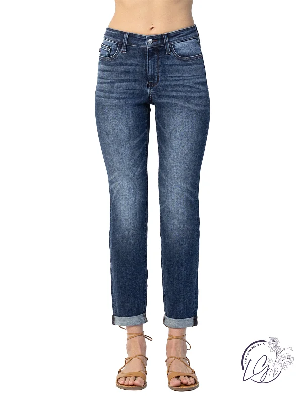 Barrett Cuffed Slim Jean By Judy Blue Refined Women's 