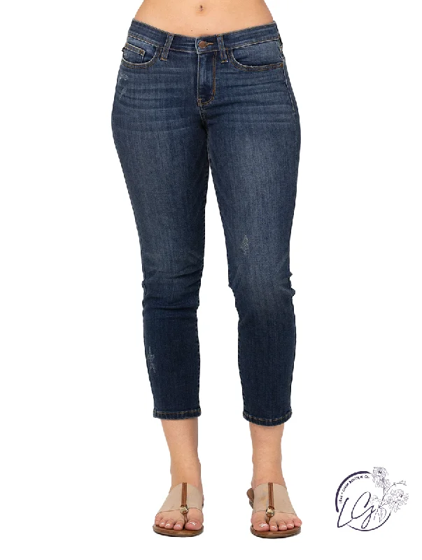 Maggie Mid-Rise Cropped Relaxed Fit by Judy Blue Relaxed Women's Beachy