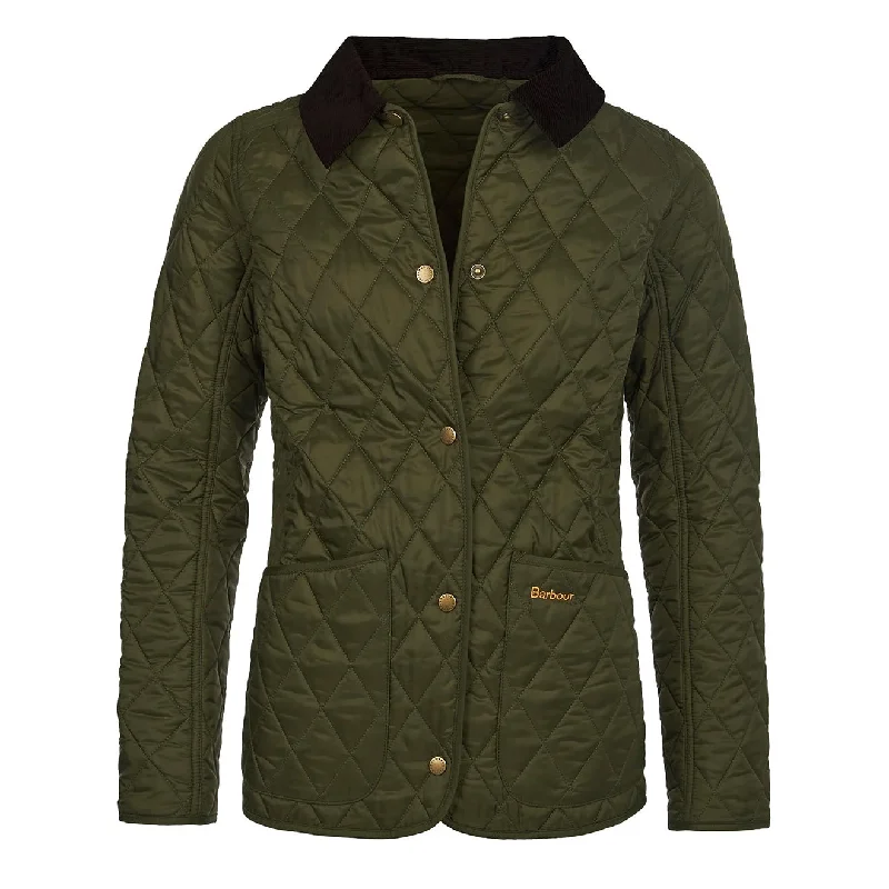 Barbour Womens Annandale Quilted Jacket Olive Earthy Women's 