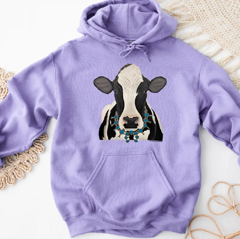 Holstein Dairy Squash Blossom Hoodie (S-3XL) Unisex - Multiple Colors! Hip Women's Retro