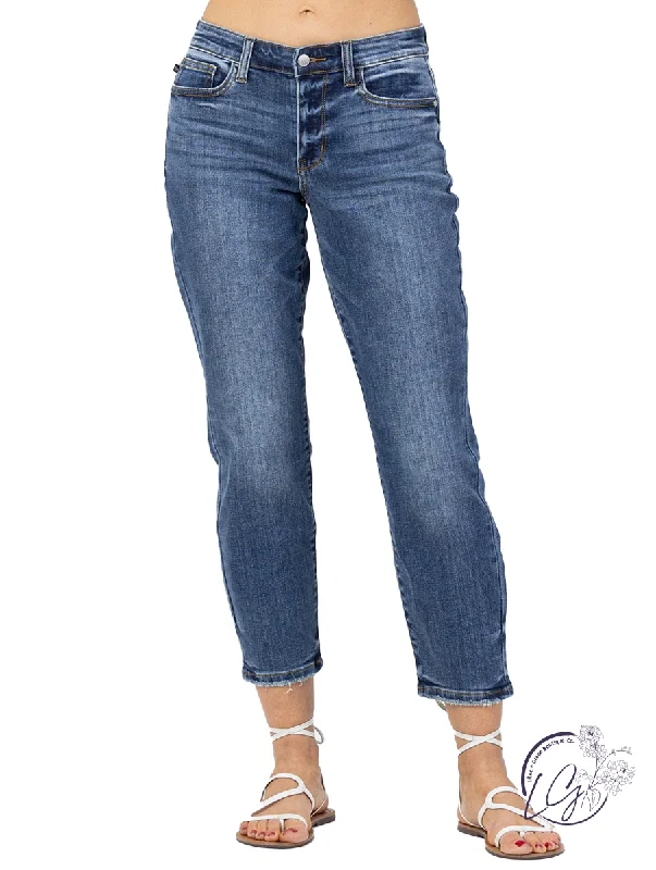 Jenna Mid-Rise Boyfriend by Judy Blue Modern Women's 