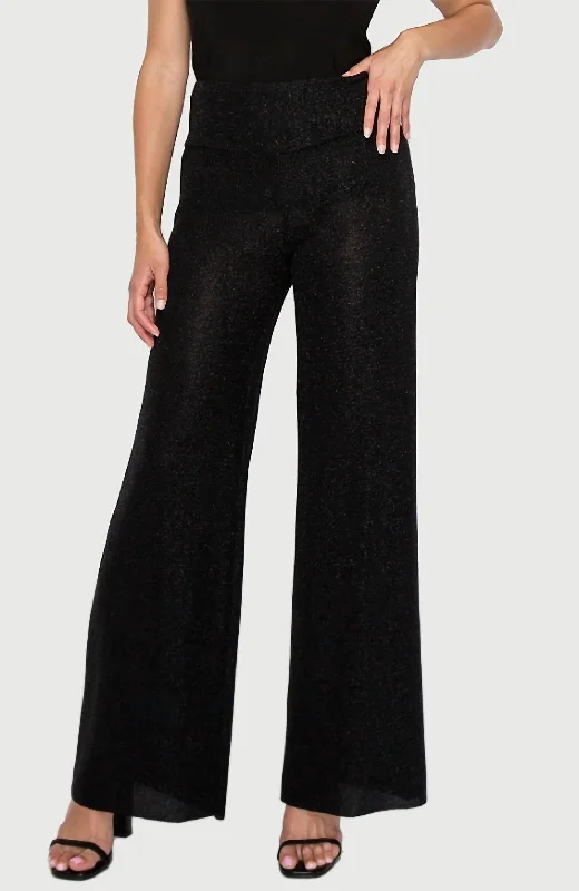 Shimmer Wide Leg Pants In Periwinkle Sophisticated Women's 