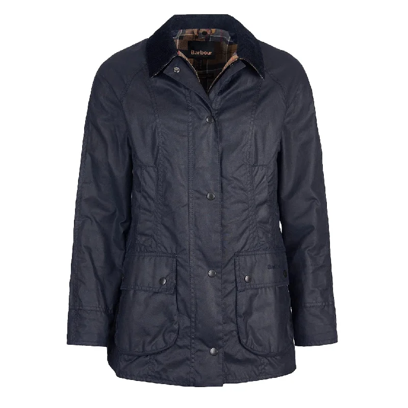 Barbour Womens Beadnell Wax Jacket Navy Modern Women's 