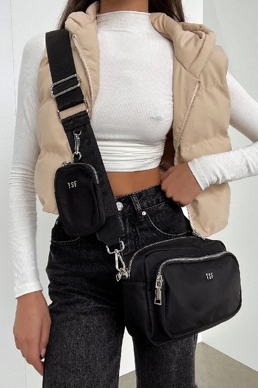Rue Crossbody Bag - Black French