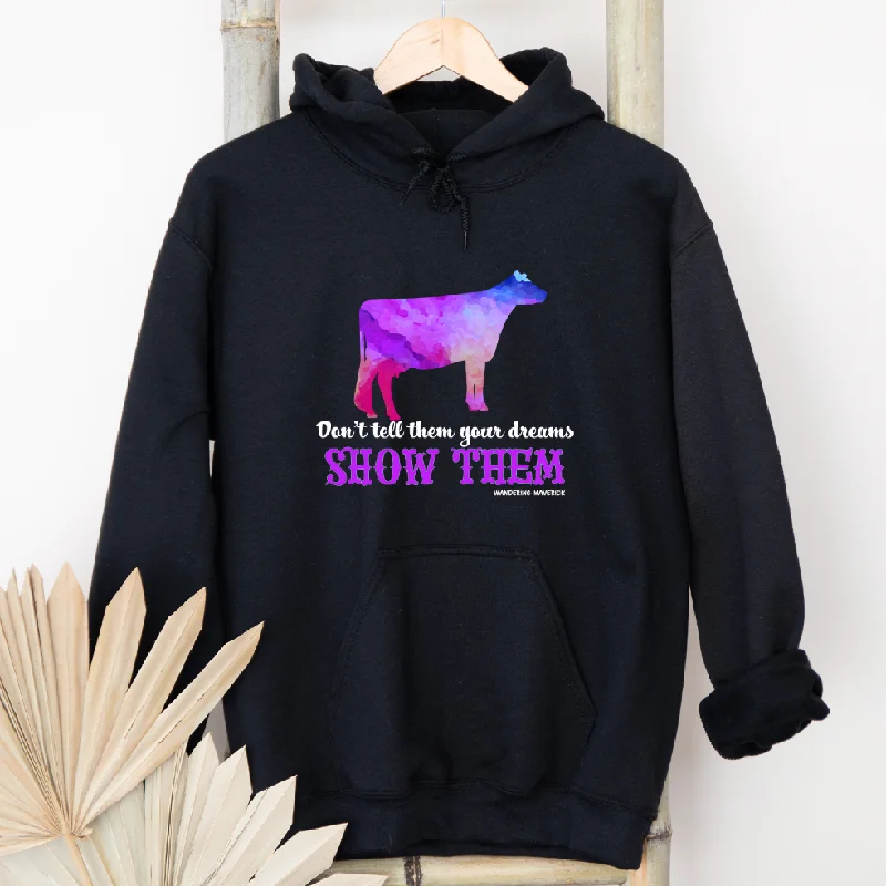 Show Them Dairy Cow Hoodie (S-3XL) Unisex - Multiple Colors! Modern Women's 