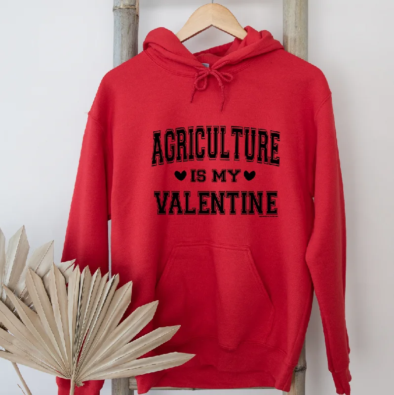 Agriculture Is My Valentine BLACK INK Hoodie (S-3XL) Unisex - Multiple Colors! Country