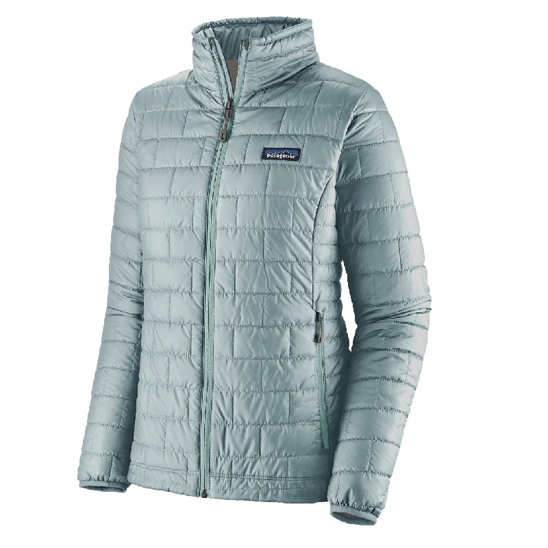 Patagonia Womens Nano Puff Jacket Thermal Blue Laid - back Women's Vibe