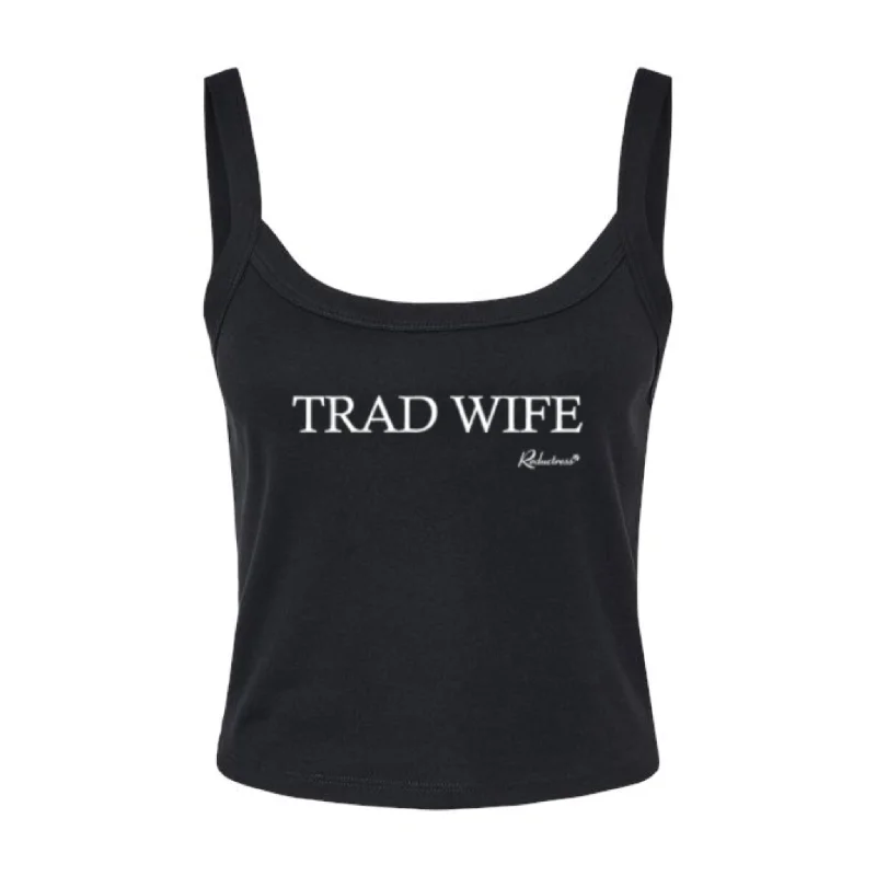 "Trad Wife" Cropped Tank Top Business