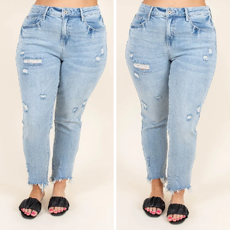 Love Like The Movies Jeans, Light Wash British Gentlewoman Style