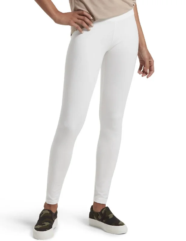 Ultra Leggings With Wide Waistband In White Adventure