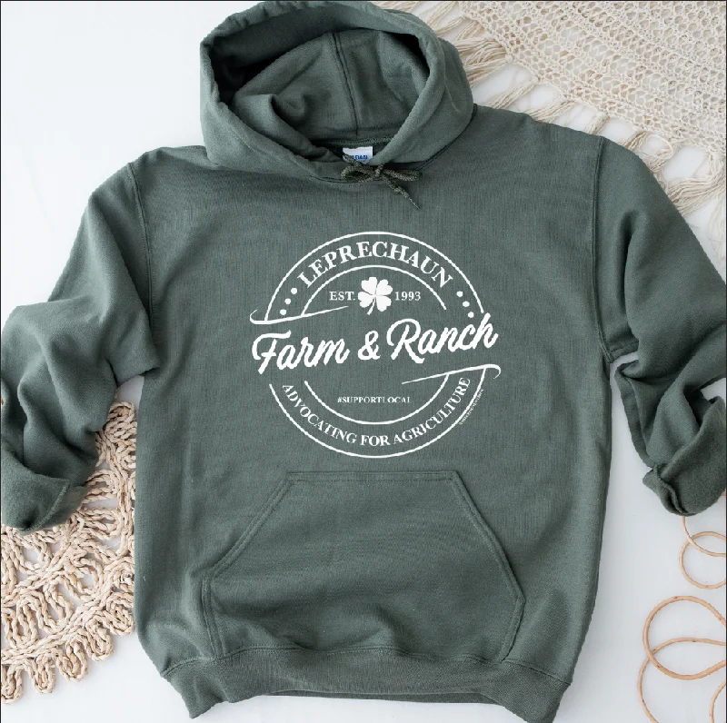 Leprechaun Farm & Ranch Hoodie (S-3XL) Unisex - Multiple Colors! Compression