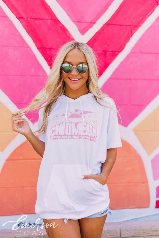Chi Omega Spring Break Tshirt Hoodie Bohemian Women's Free