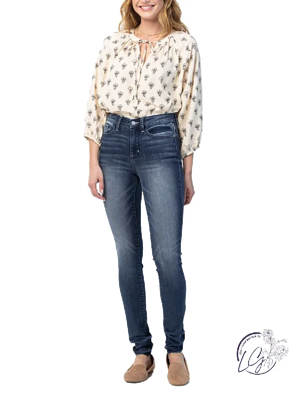 Elsa Mid-Rise Tall Skinny by Judy Blue Streetwear Style for 