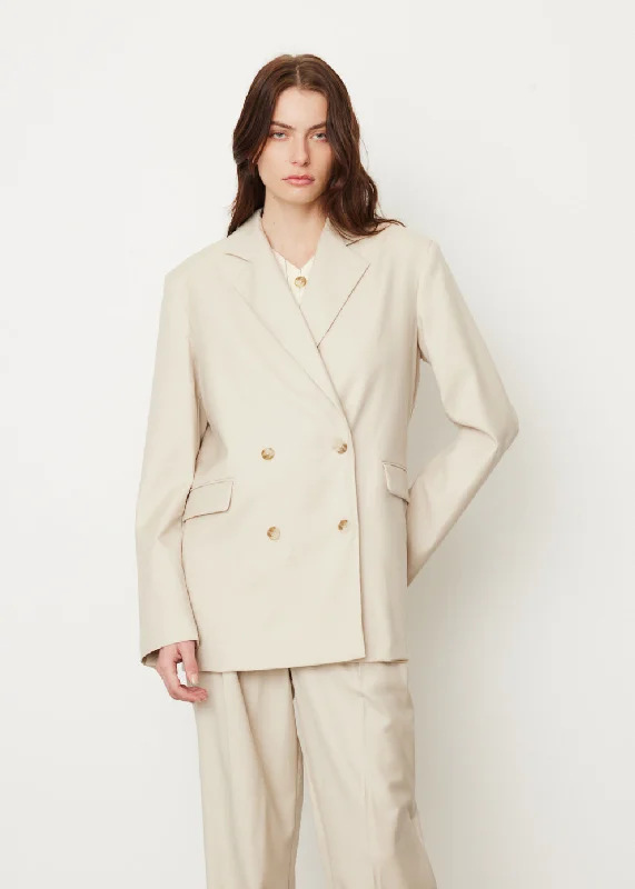 Beige Blazer Refined Women's 