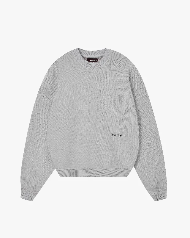 PERFECT BOXY CREWNECK GREY Dynamic Women's Moto