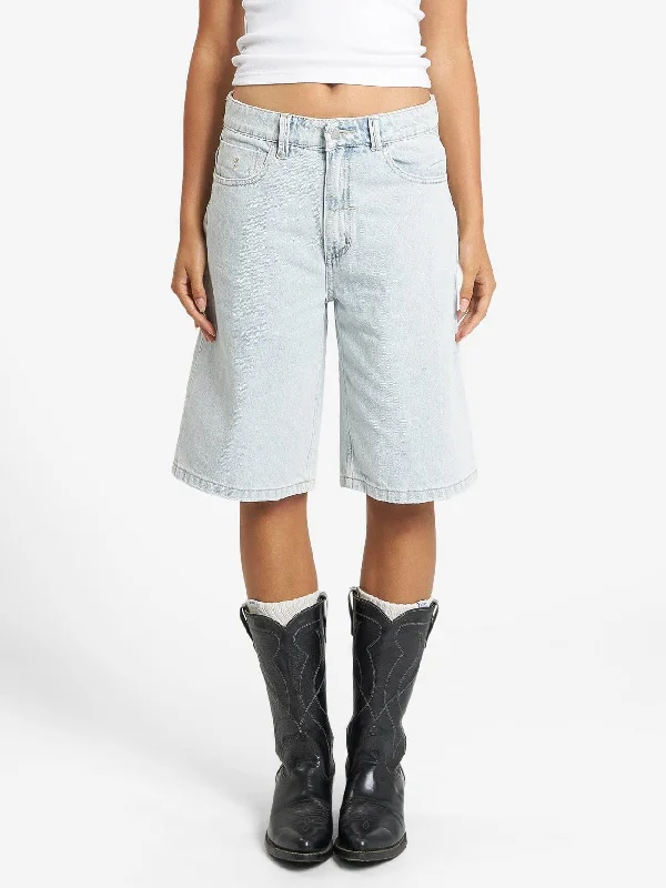 Syd Baggy Short - Faded Dust Blue Practical Women's Multi - 