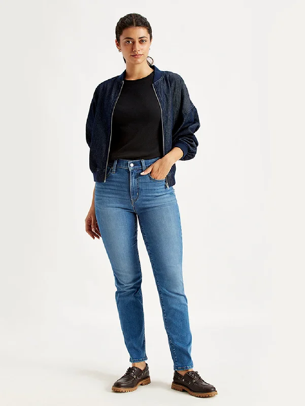 Women's High Rise 724 Slim Straight Fit Jeans Earthy Women's 