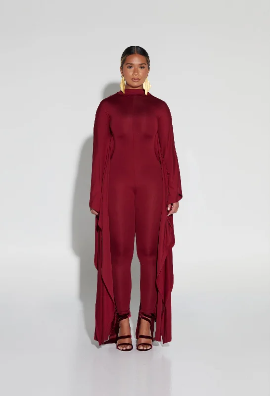 Batwing Catsuit - Fine Wine Tough Women's Military - inspired