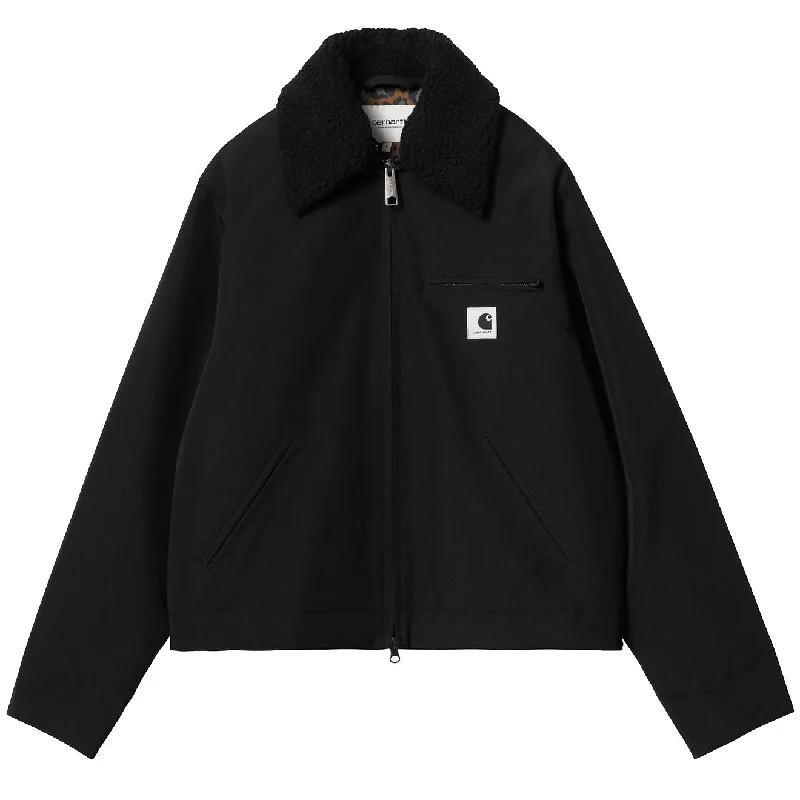 Carhartt WIP Womens Newkirk Jacket Black / Camo Leo Tamarind Refined Women's Classic 