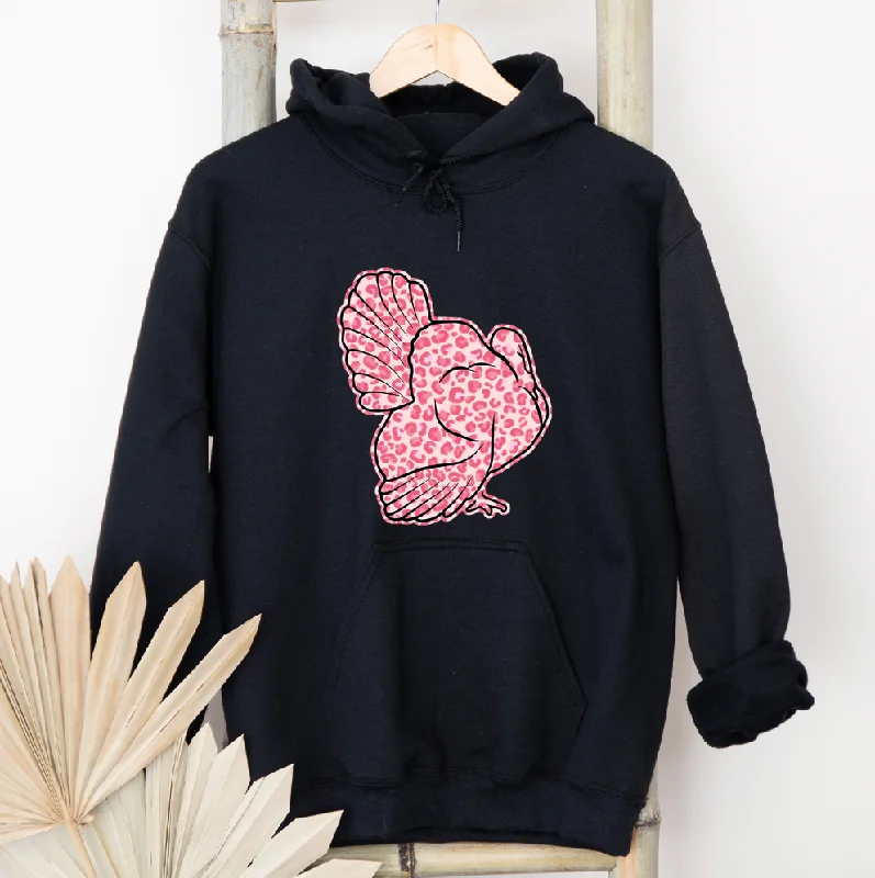 Pink Cheetah Turkey Hoodie (S-3XL) Unisex - Multiple Colors! Polished Women's Silk