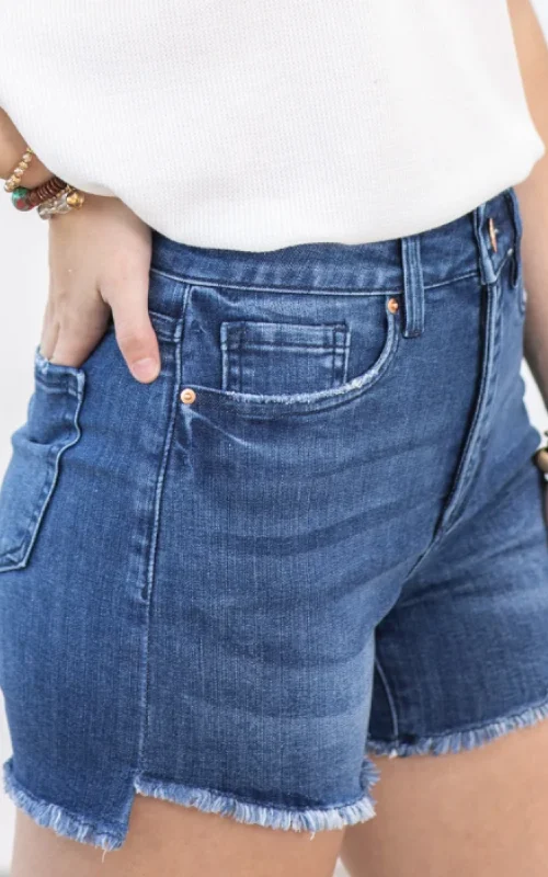 RFM Step Fray Shorts | YMI (REG/CURVY) - Final Sale purpose