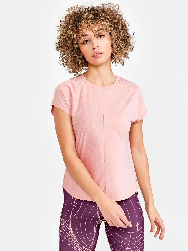 WOMEN'S CORE CHARGE RIB TEE Classic Women's Pin - striped