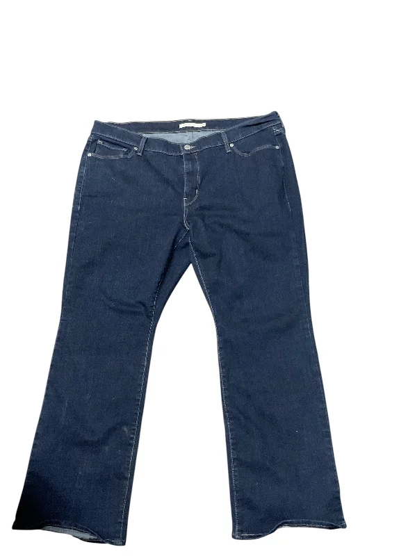 Jeans Boot Cut By Levis In Blue Denim, Size: 20 Bold Women's Animal Print