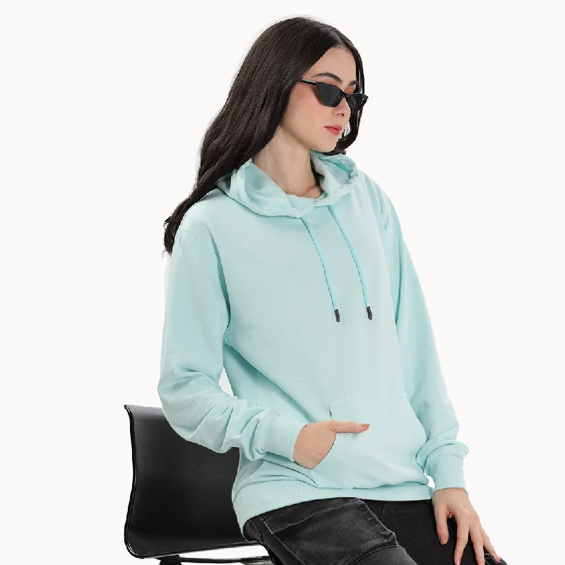 Mint Blue Hoodie - Fully Solid