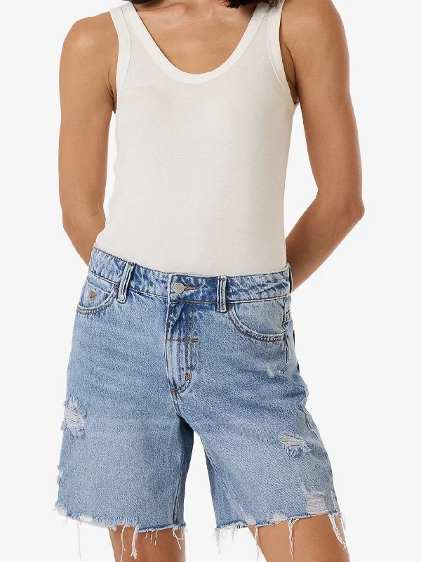 Billie Low Short - Tempest Blue Thrashed Luxurious Women's High -  end