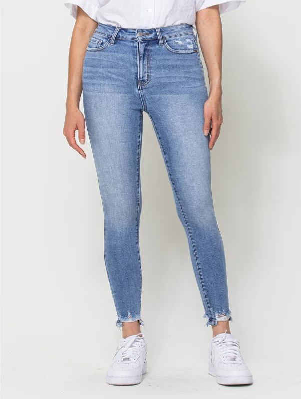 Amber High-Rise Ankle Skinny by Cello Jeans Practical Women's Quick - dry