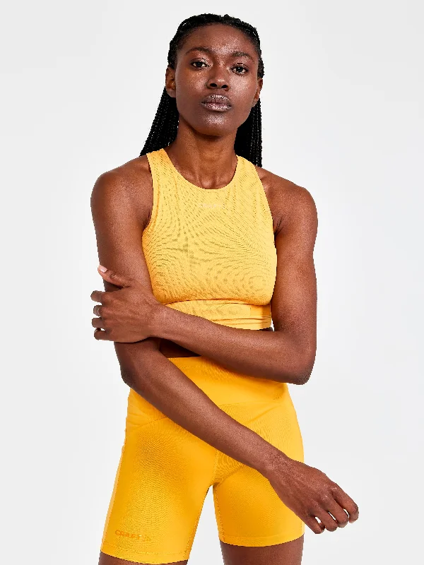 Women's PRO Hypervent Running Cropped Top Relaxed Women's Beachy