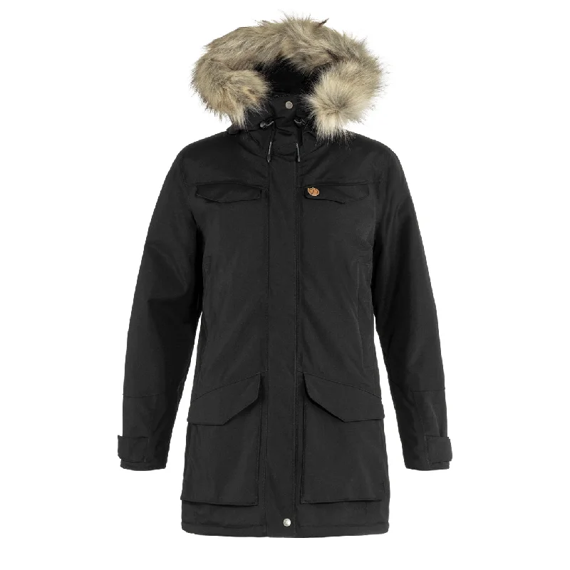 Fjallraven Womens Nuuk Parka Black Artistic Women's Avant - 