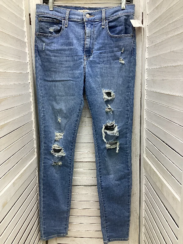 Jeans Skinny By Levis In Blue Denim, Size: 6 Refined Women's 