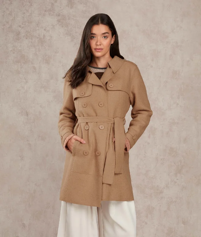 Felted Trench Coat