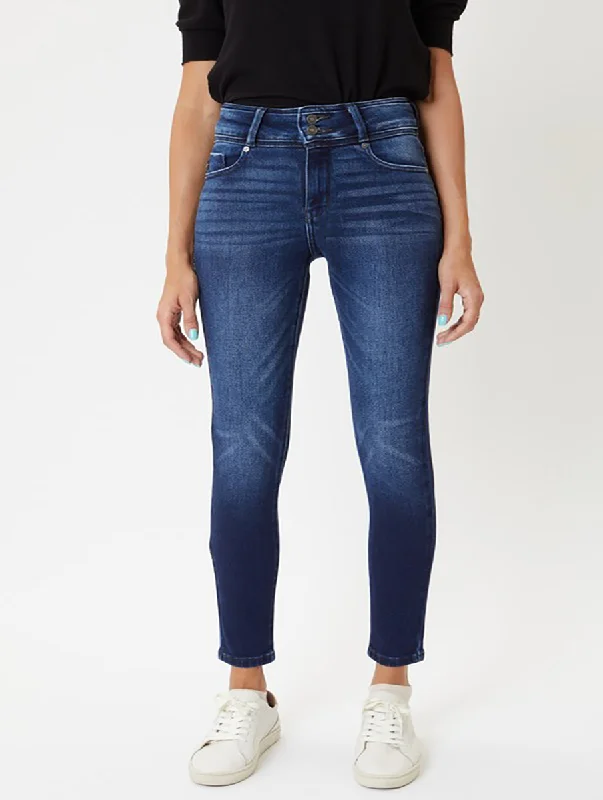 Kylie High-Rise Double Button Skinny by KanCan Dynamic Women's Moto