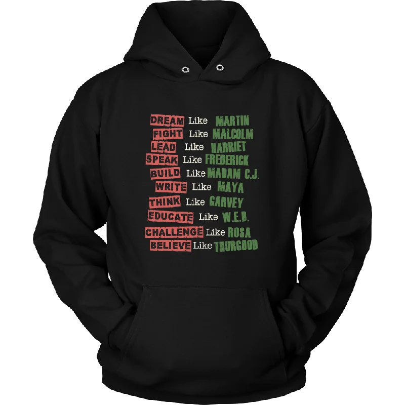 Fight Like Melanin Icons Hoodie Geometric