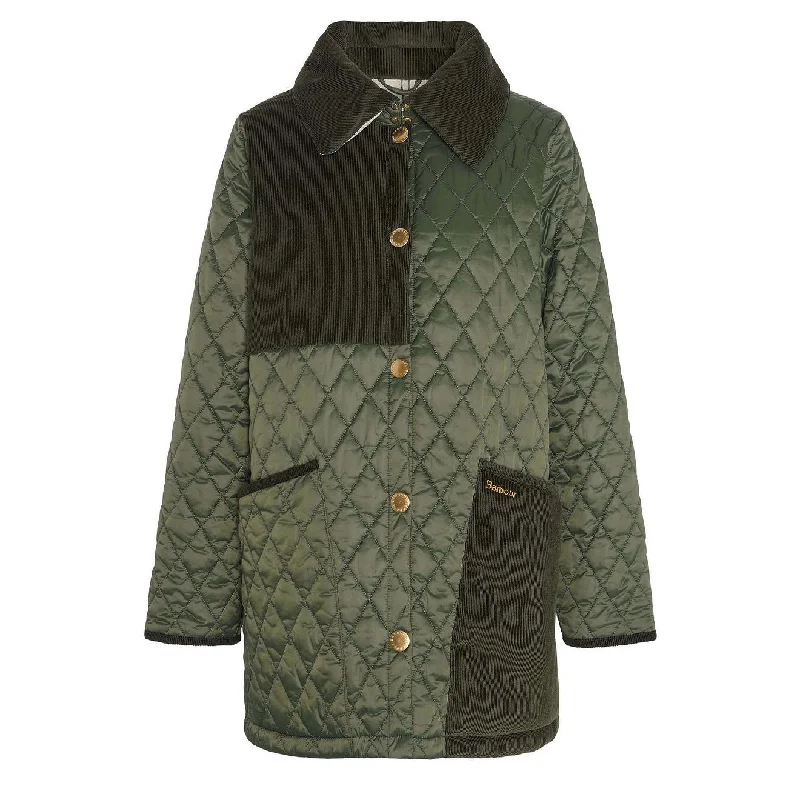 Barbour Womens Reeth Quilt Olive / Ancient European