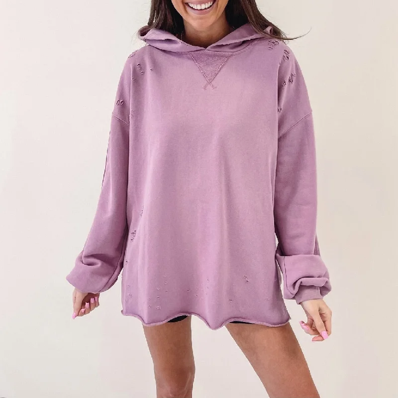 Meagan Distressed Hoodie Sustainable Organic