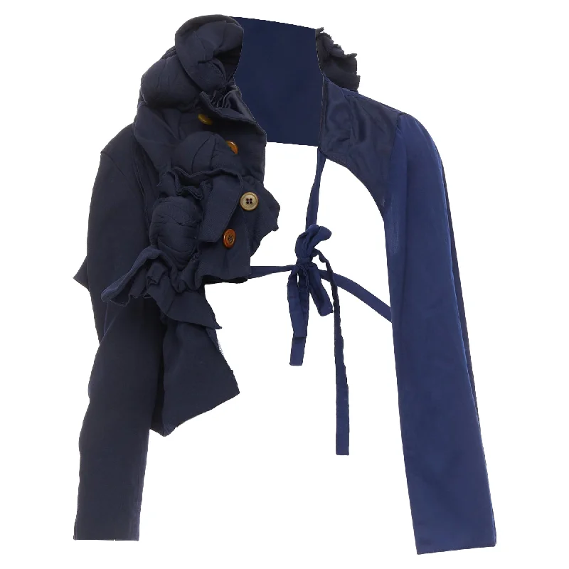 Comme Des Garcons Runway Twist Knot Deconstructed Half Tie Jacket Country