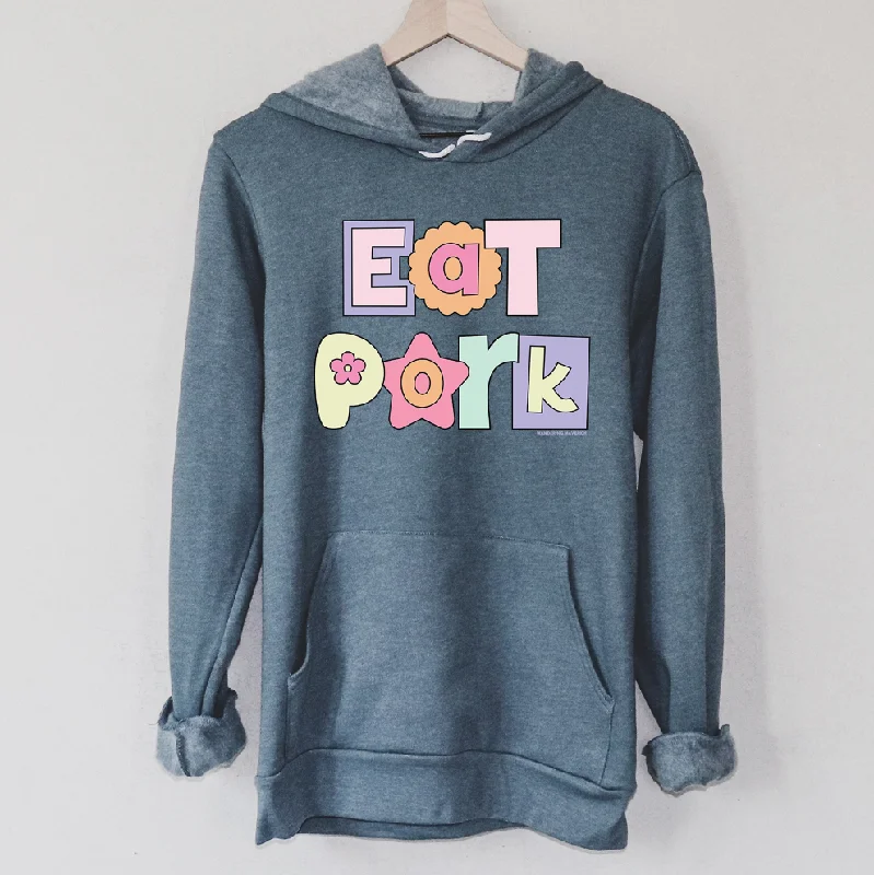 Pastel Eat Pork Hoodie (S-3XL) Unisex - Multiple Colors! Traditional Women's Wool