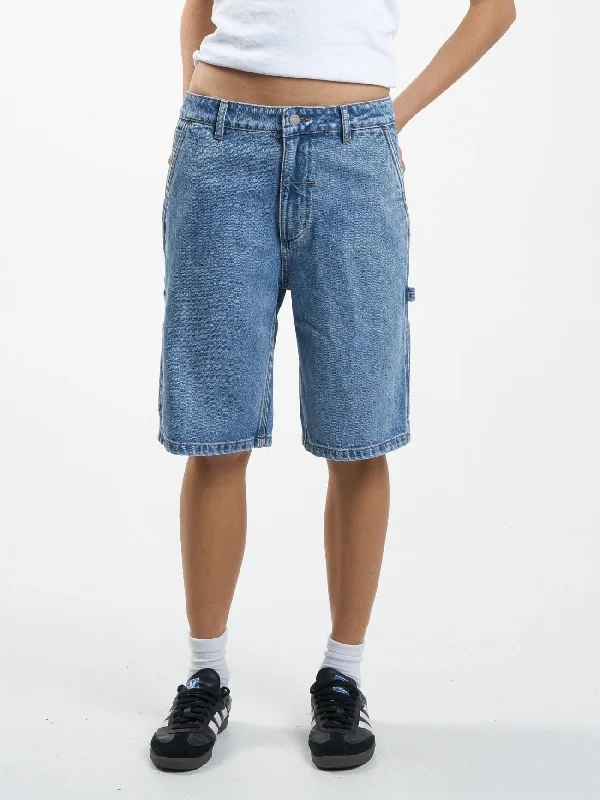 Slouch Carpenter Short - Vintage Timeworn Blue Business