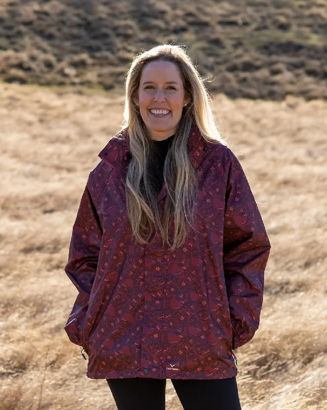 STOWaway Jacket in Florals Print Casual Women's Loose - fitting