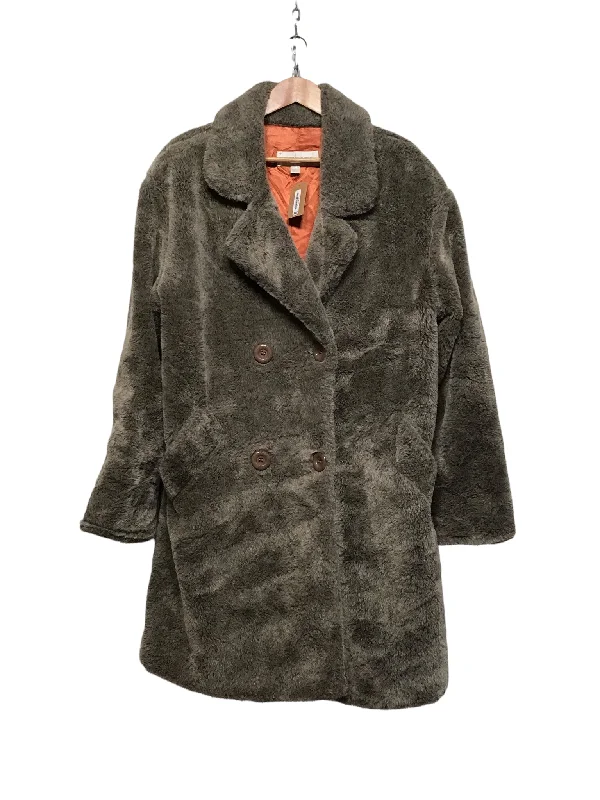Jones New York Teddy Bear Coat (Size M/L) Dapper Women's Bow - adorned